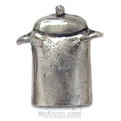 Emenee Stock Pot Knob in Antique Bright Silver