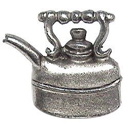 Emenee Tea Pot Knob in Antique Bright Silver