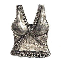 Emenee Camisole Knob in Antique Matte Silver