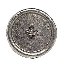 Emenee Small 4-Hole Button Knob in Antique Matte Silver