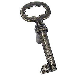 Emenee Key Knob in Antique Matte Silver