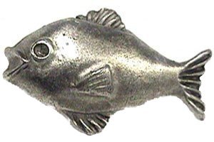 Emenee Fish Knob in Antique Matte Brass