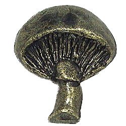 Emenee Mushroom Knob in Antique Matte Silver