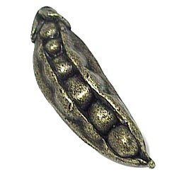 Emenee Green Pea Knob in Antique Matte Silver