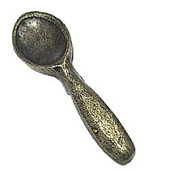 Emenee Spoon Knob in Antique Matte Silver