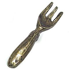 Emenee Fork Knob in Antique Matte Silver