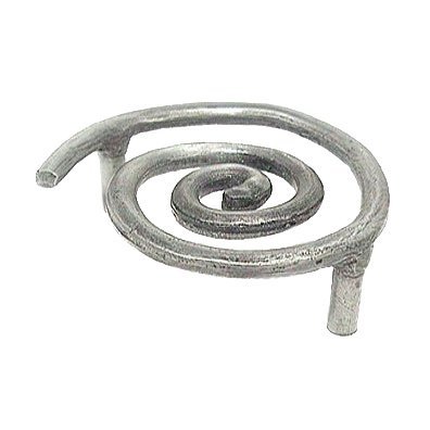 Emenee Solid Swirl Pull in Antique Matte Silver