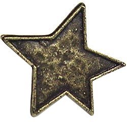 Emenee Star Knob in Antique Bright Copper