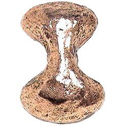 Emenee Dog Bone Shaped Knob in Antique Matte Copper