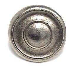 Emenee Wide Concave Rim Dome Knob in Antique Matte Silver