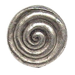 Emenee Thick Swirl Knob in Antique Matte Silver