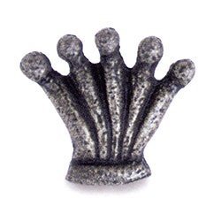 Emenee Crown Shaped Knob in Antique Matte Silver