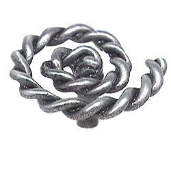 Emenee Rope Swirl Knob in Antique Matte Silver