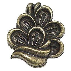 Emenee Fleurish Knob in Antique Matte Brass