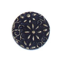 Emenee Small Flower Filigree Knob in Antique Matte Silver