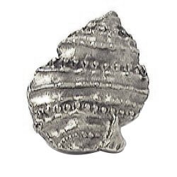 Emenee Pointed Seashell Knob in Antique Bright Silver