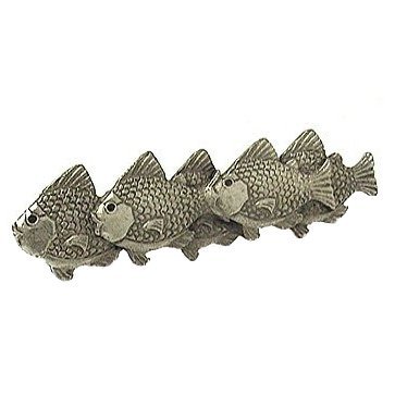 Nautical School Of Fish Left Pull In, Fish Cabinet Knobs