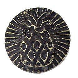 Emenee Pineapple on Stripes Knob in Antique Matte Brass