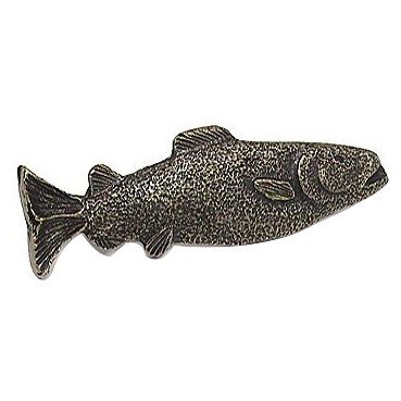 Emenee Trout Pull in Antique Bright Silver