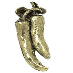Emenee Chile Pepper Knob in Aged Brass