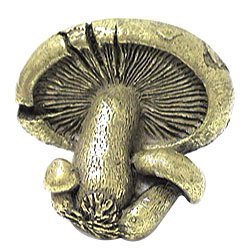 Emenee Mushroom Knob in Aged Brass