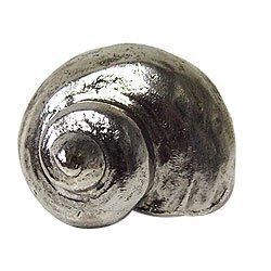 Emenee Turban Conch Knob in Antique Matte Silver