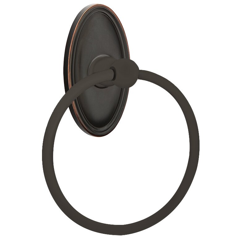 Emtek Oval Towel Ring in Oil Rubbed Bronze