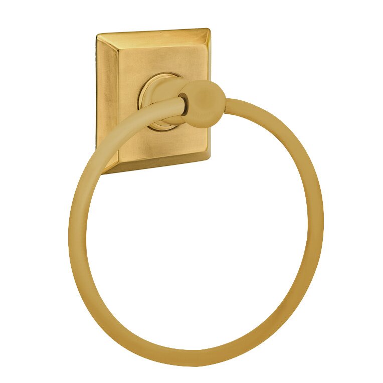 Emtek Quincy Towel Ring in French Antique Brass