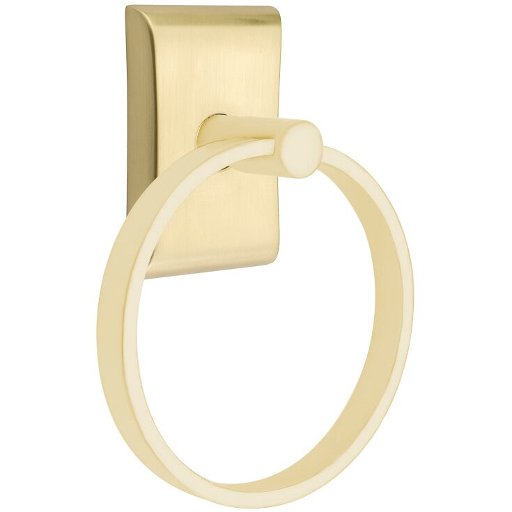 Emtek Neos Towel Ring in Satin Brass