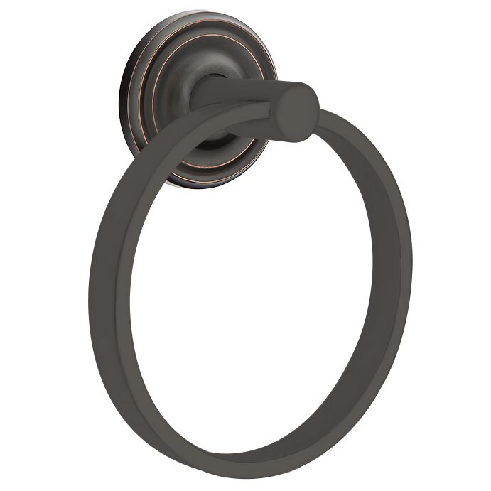 Emtek Small Regular Towel Ring in Oil Rubbed Bronze