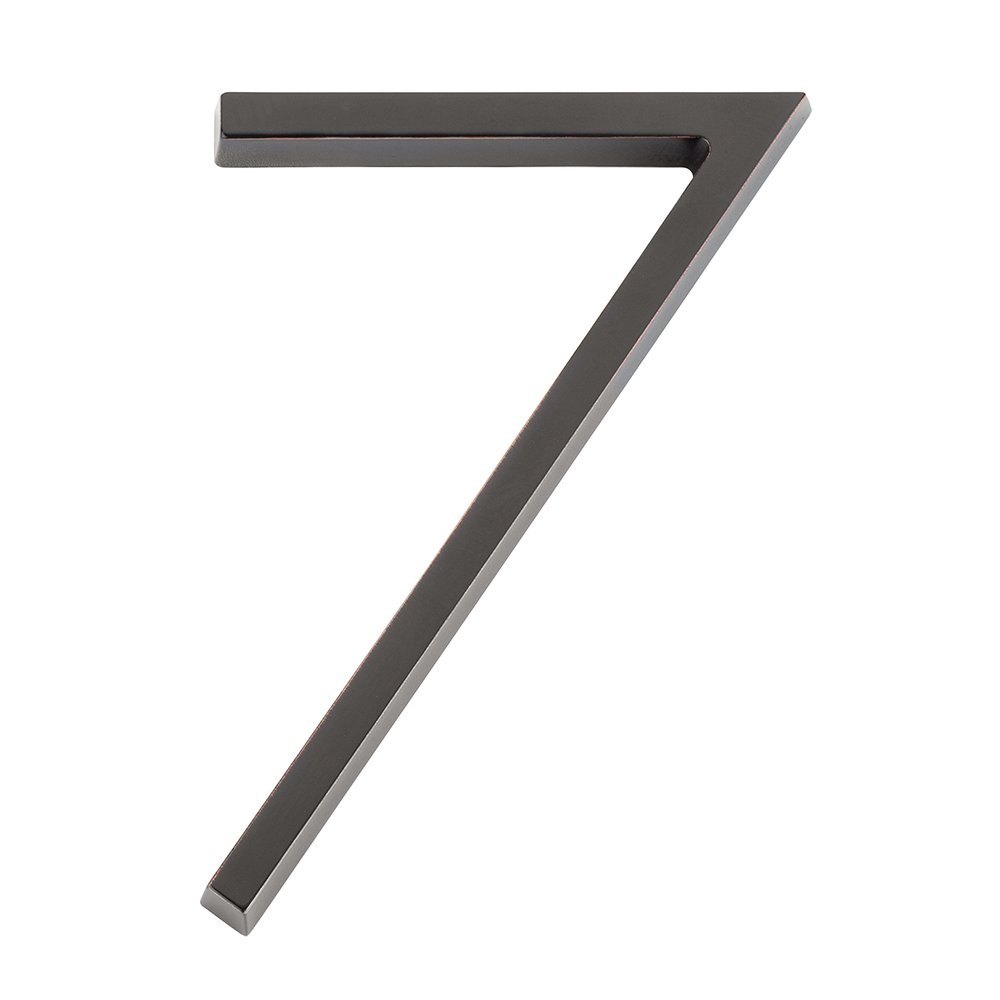 Emtek #7 Modern House Number in Oil Rubbed Bronze
