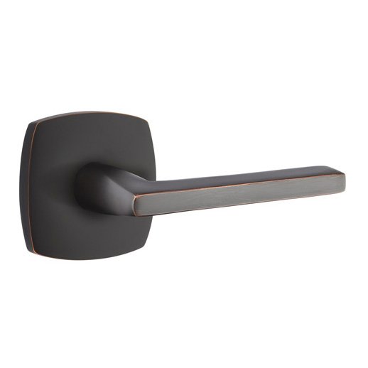 Emtek Single Dummy Helios Right Handed Lever with Urban Modern Rose in Oil Rubbed Bronze