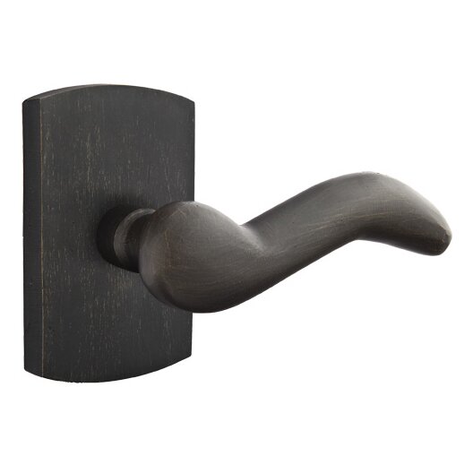 Emtek Passage Right Handed Cody Lever And #4 Rose with Concealed Screws in Medium Bronze