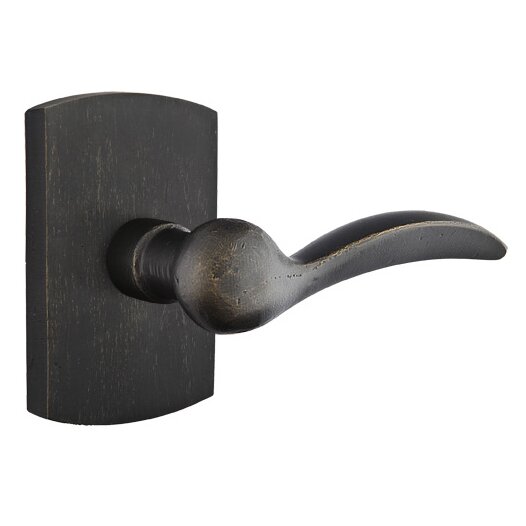Emtek Privacy Right Handed Durango Lever And #4 Rose with Concealed Screws in Medium Bronze