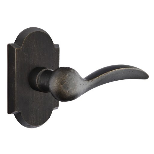 Emtek Privacy Right Handed Durango Lever And #1 Rose with Concealed Screws in Medium Bronze