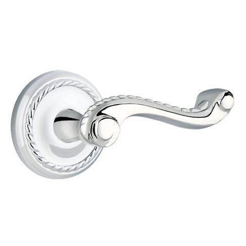 Emtek Single Dummy Right Handed Rope Lever With Rope Rose in Polished Chrome