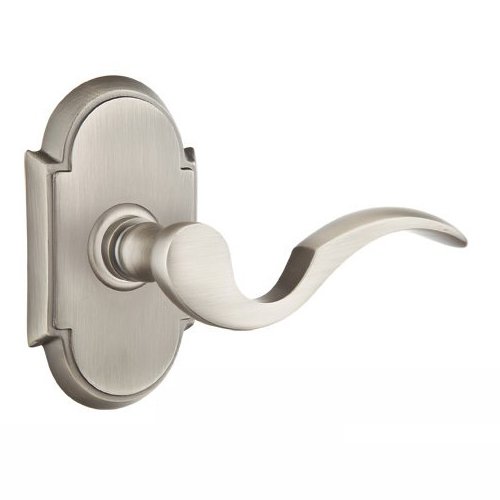 Emtek Double Dummy Right Handed Cortina Door Lever With #8 Rose in Pewter