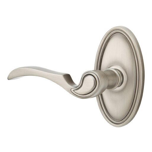 Emtek Passage Left Handed Coventry Lever With Oval Rose in Pewter