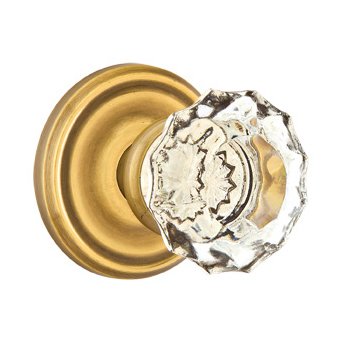 Emtek Astoria Privacy Door Knob with Regular Rose and Concealed Screws in French Antique Brass