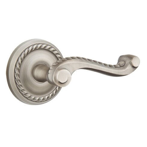 Emtek Privacy Right Handed Rope Lever With Rope Rose in Pewter