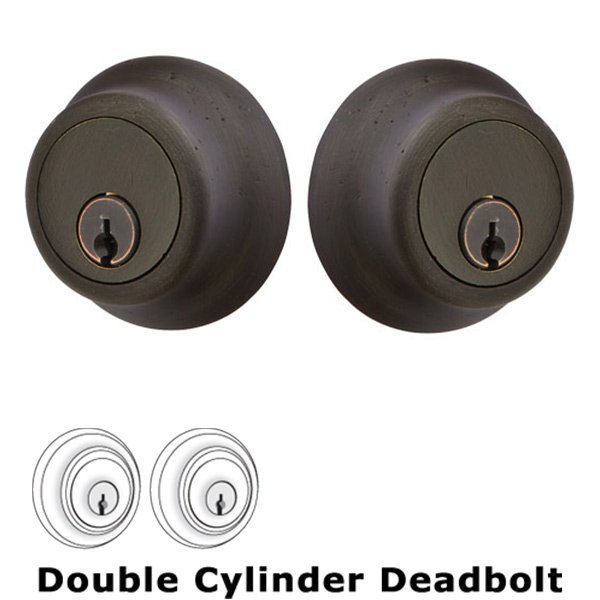 Emtek Regular Double Cylinder Deadbolt in Medium Bronze