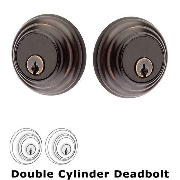 Emtek Low Profile Double Cylinder Deadbolt in Oil Rubbed Bronze