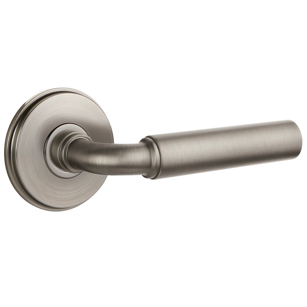 Emtek Double Dummy Right Handed Manning Door Lever With Watford Rose in Pewter