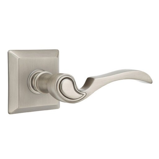 Emtek Single Dummy Right Handed Coventry Lever With Quincy Rose in Pewter