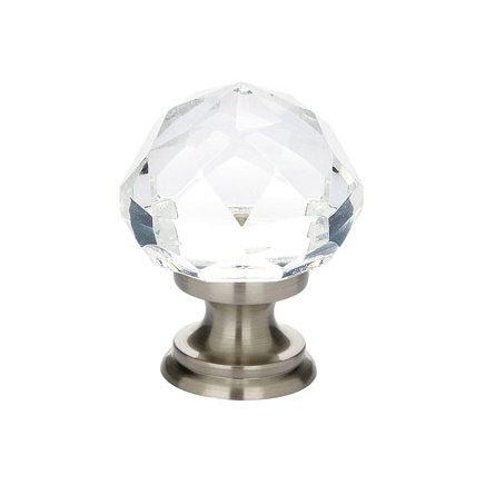Emtek 1" Diameter Diamond Knob in Satin Nickel