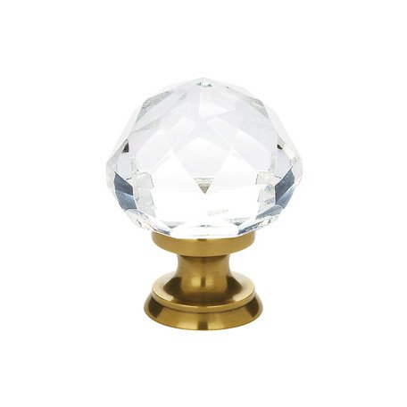 Emtek 1" Diameter Diamond Knob in French Antique Brass