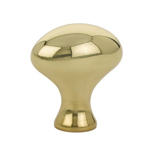 Emtek 1 1/4" (32mm) Egg Knob in Unlacquered Brass