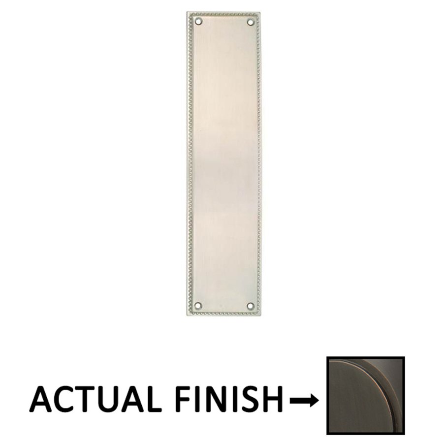 Emtek Knoxville Push Plate in Oil Rubbed Bronze