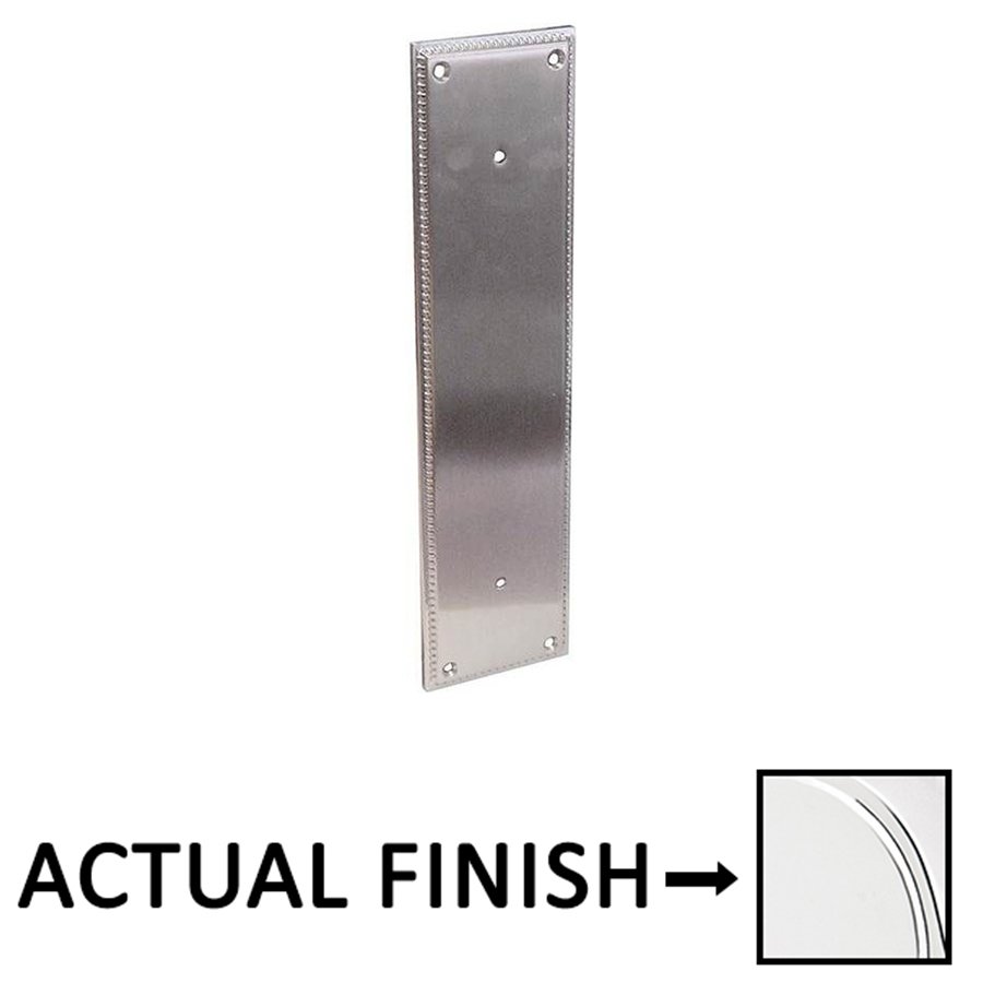Emtek 8" Centers Knoxville Pull Plate in Polished Chrome