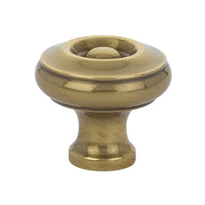 Emtek 1 1/4" Diameter Waverly Knob in French Antique Brass